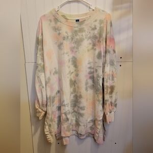 Women's Old Navy Pink and Grey Longsleeve Hoodie